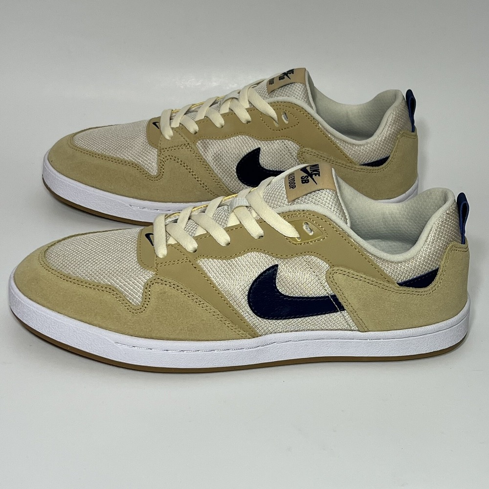 Nike SB Men Size 8 Alley Oop Club Low Top Sneaker Shoes Skateboard Gold Navy New - Picture 7 of 10